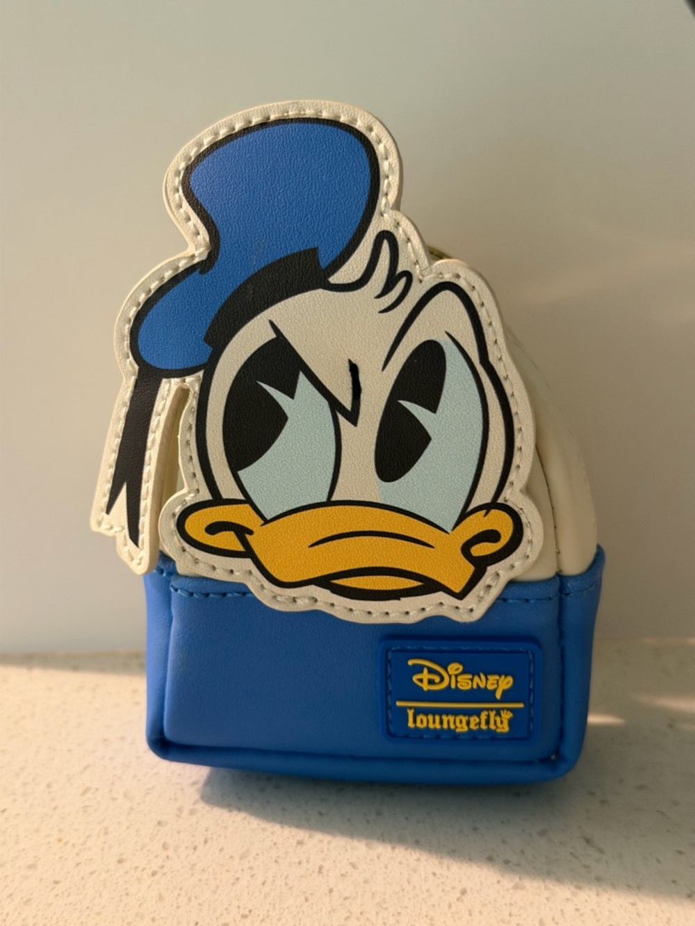 NWOT Disney Loungefly Donald Duck Mini Backpack Keychain